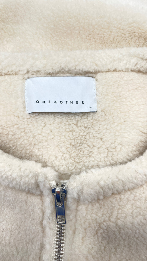 Gilet teddy bianco