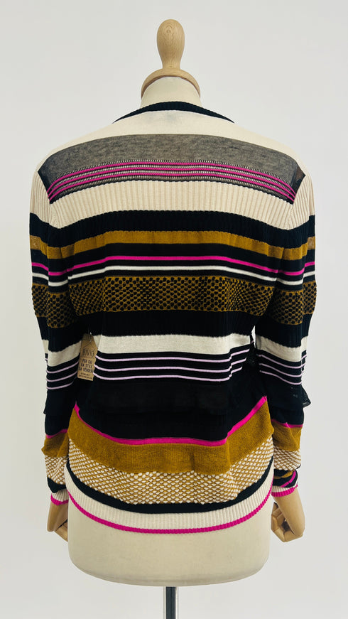 Cardigan multirighe