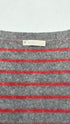 Cardigan boxy a righe