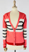 Cardigan motivo righe