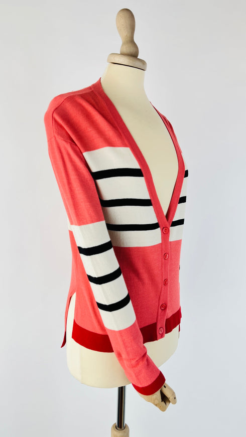 Cardigan motivo righe