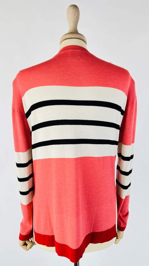 Cardigan motivo righe