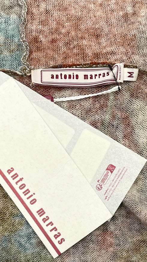 Cardigan fiori lurex con cartellino