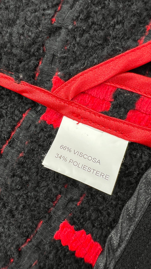 Cappotto corto a rettangoli