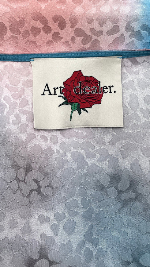 Abito corto in seta a portafoglio