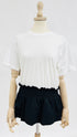 T-shirt con balza