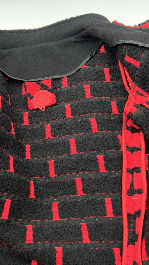 Cappotto corto a rettangoli