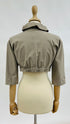 Giacca cropped beige