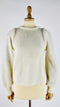 Maglia girocollo con trecce