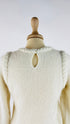 Maglia girocollo con trecce
