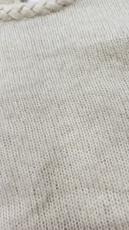 Maglia girocollo con trecce