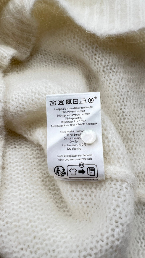 Maglia girocollo con trecce