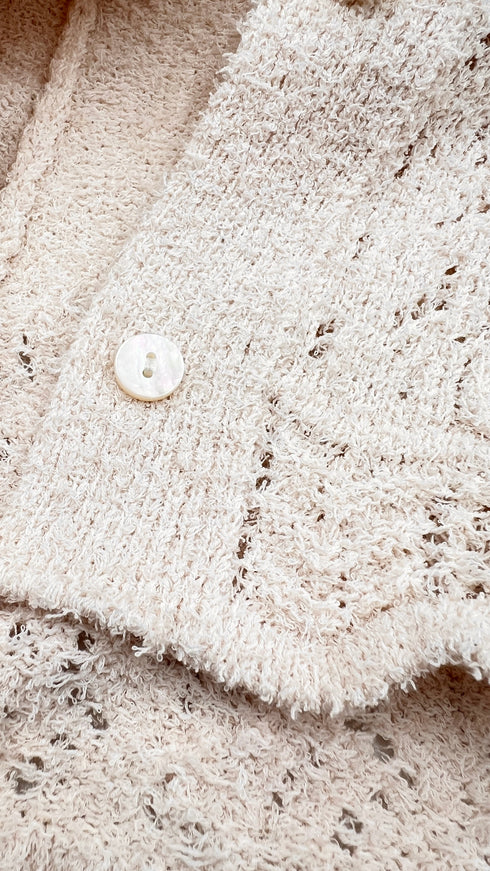 Cardigan motivo traforato