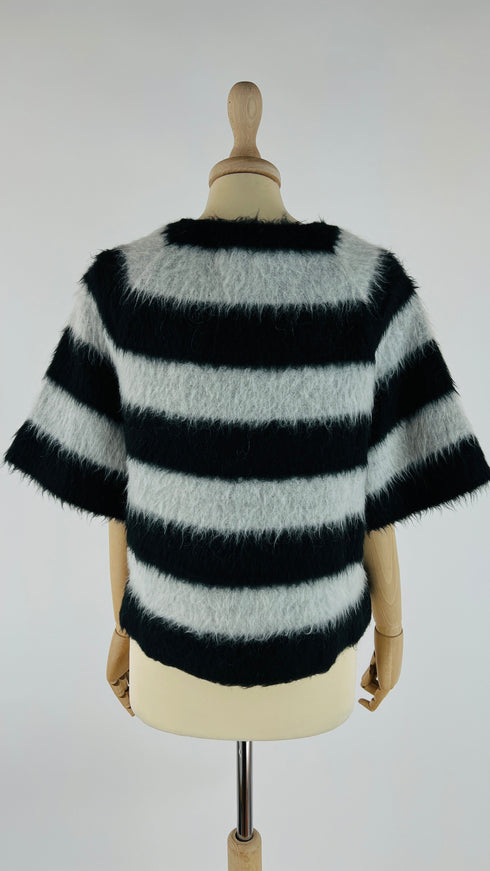 Maglia righe con geometrie