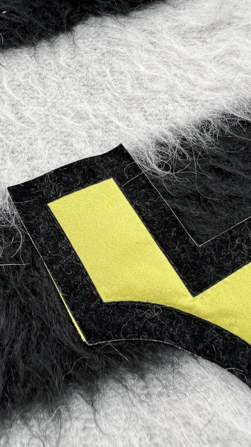 Maglia righe con geometrie