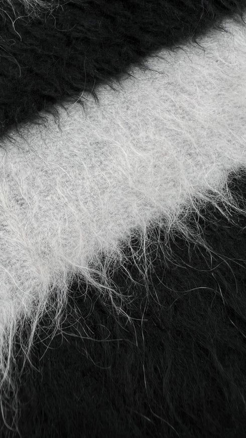 Maglia righe con geometrie