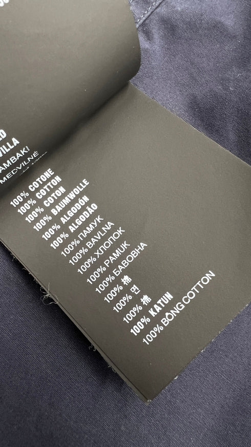 Camicia in cotone blu