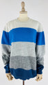 Maglione girocollo colorblock