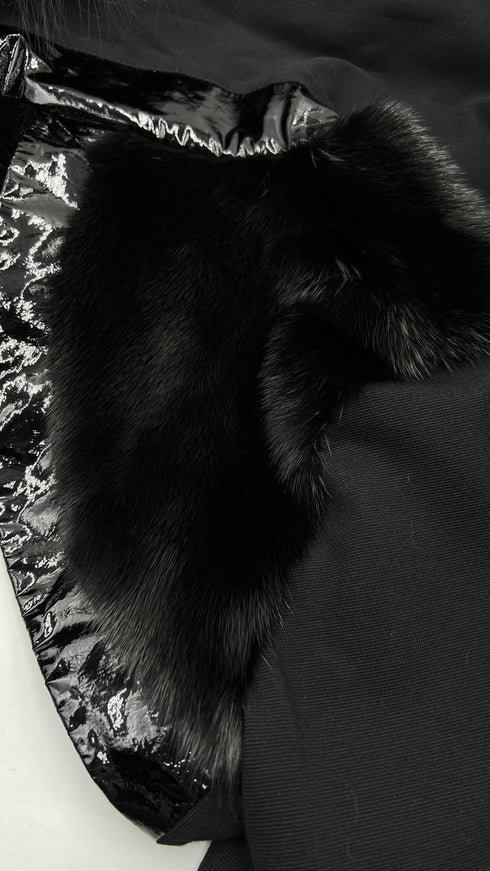 Coprispalle con collo pelliccia