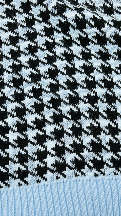 Gilet oversized pied de poule