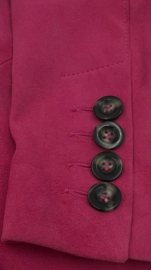 Blazer in suede rosa