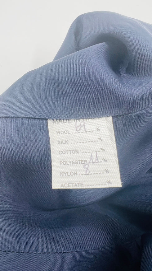 Completo in lana blu