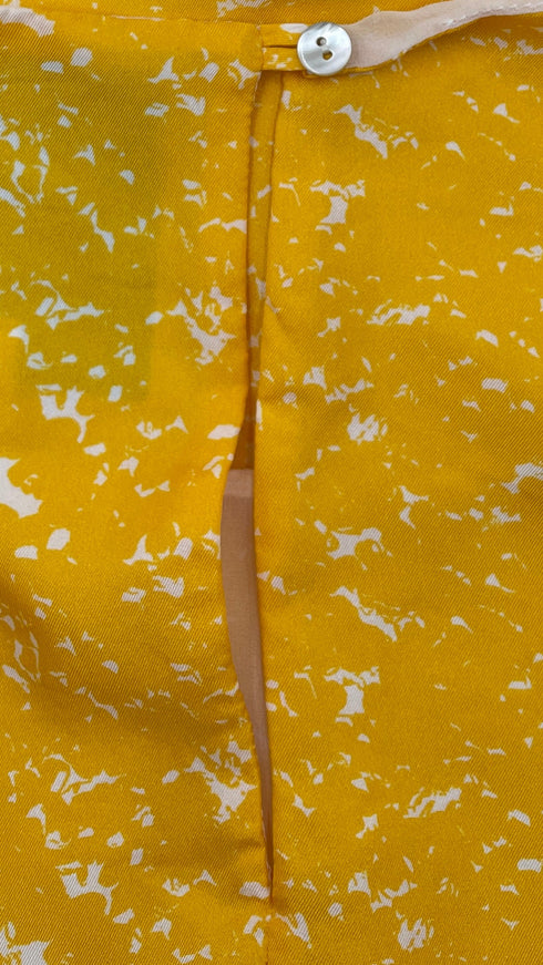 Blusa in seta gialla