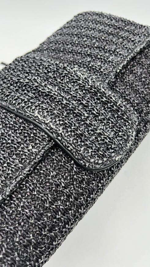 Borsa a tracolla in raffia