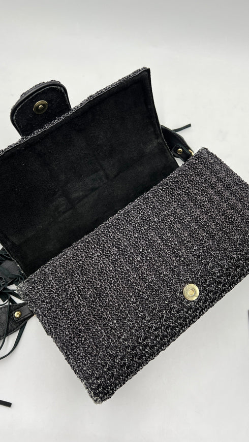 Borsa a tracolla in raffia