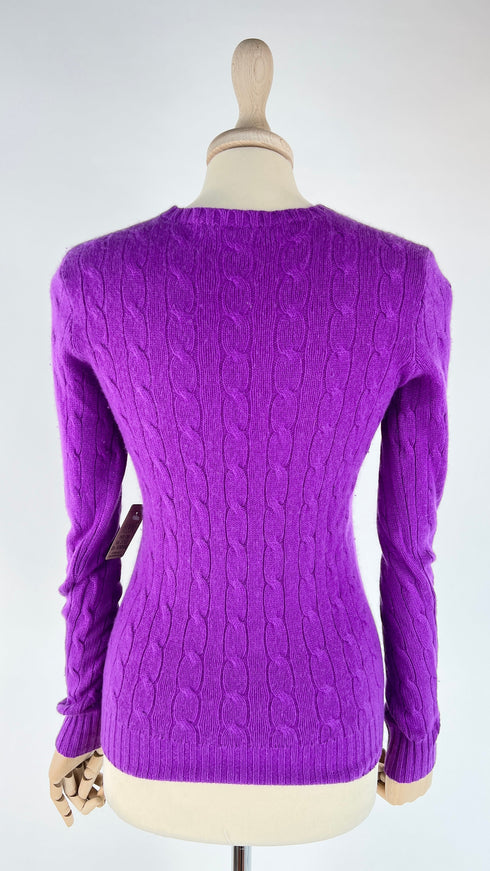 Maglia cashmere a trecce