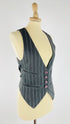 Gilet in gessato grigio