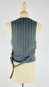 Gilet in gessato grigio