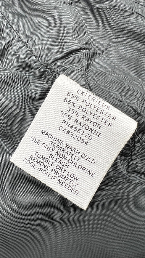 Gilet in gessato grigio
