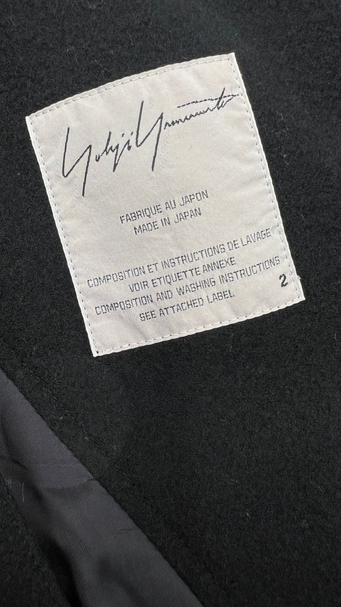 Giacca in panno nero