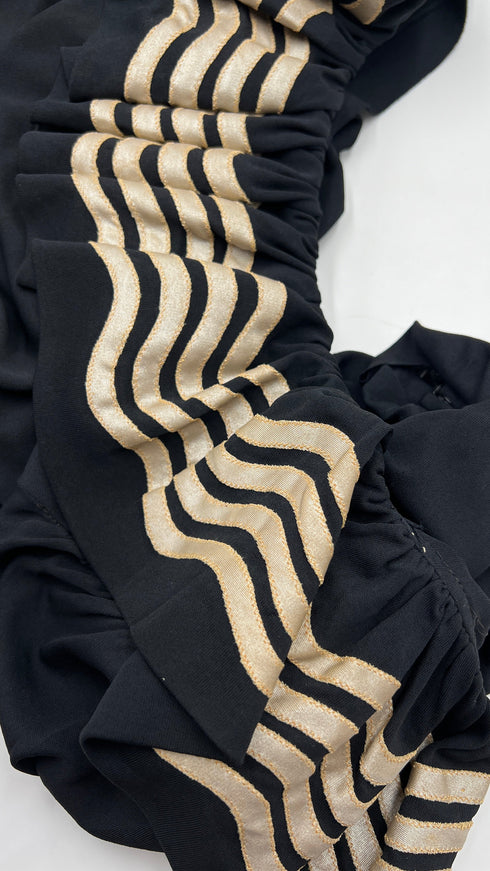 Abito midi a balze vintage