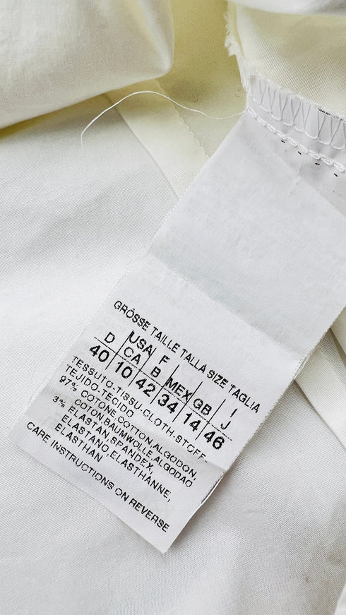 Camicia con fiocco in cotone