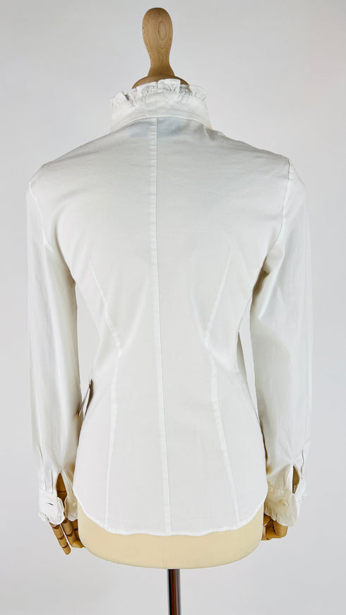 Camicia slim fit con rouches