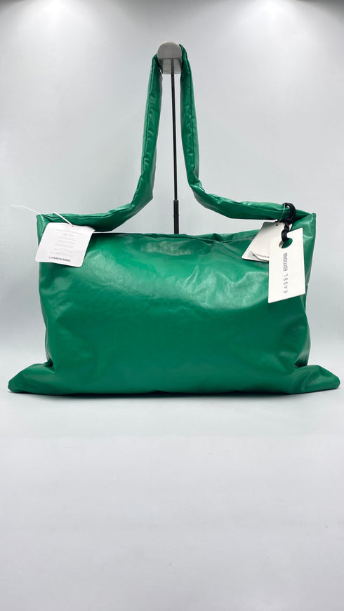 Borsa "Square Oil Green" con cartellino