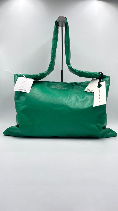 Borsa "Square Oil Green" con cartellino