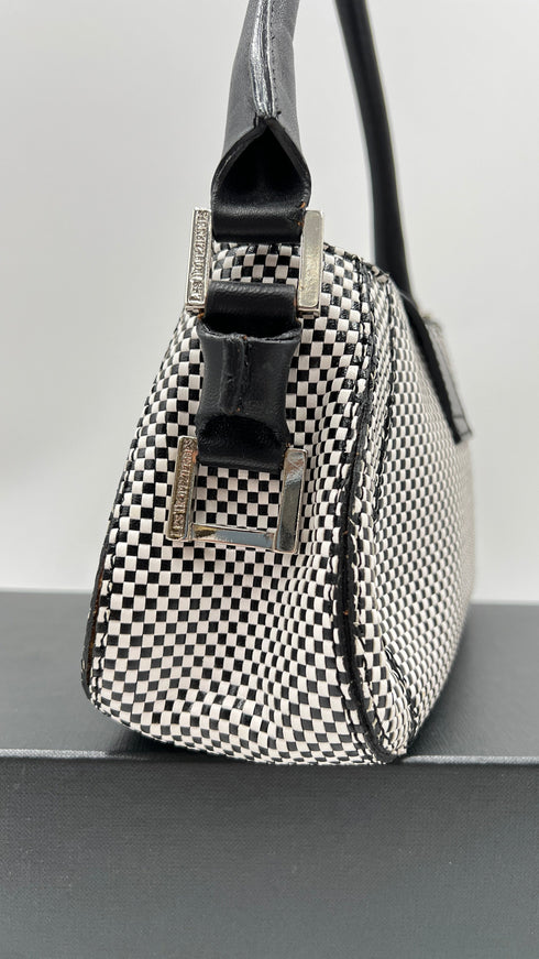 Borsa a mano microquadretti