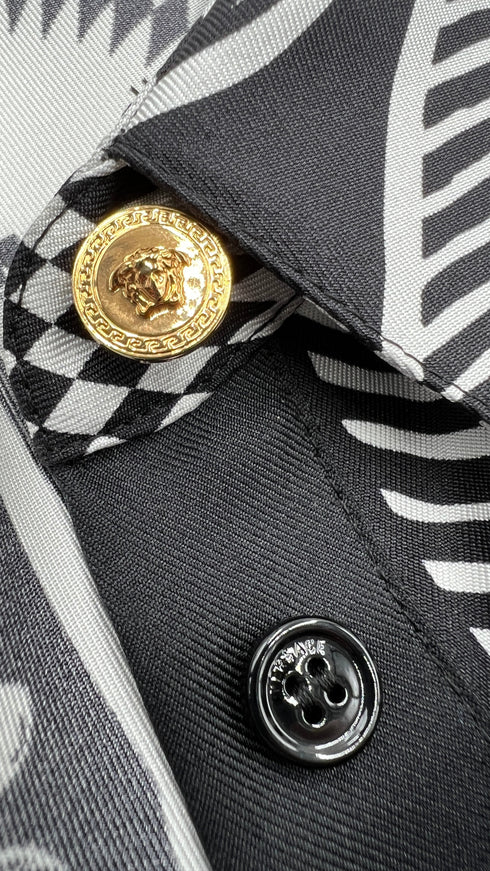 Camicia in seta broccata