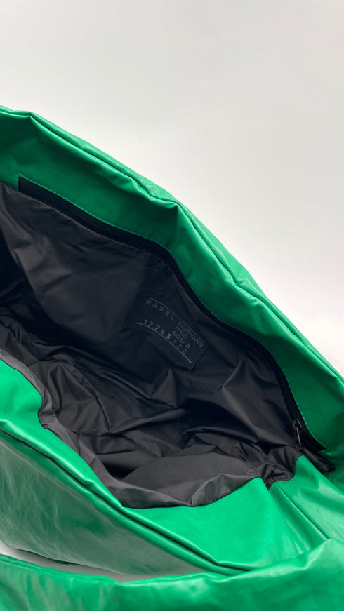 Borsa "Square Oil Green" con cartellino