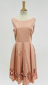 Abito midi rose lasercut