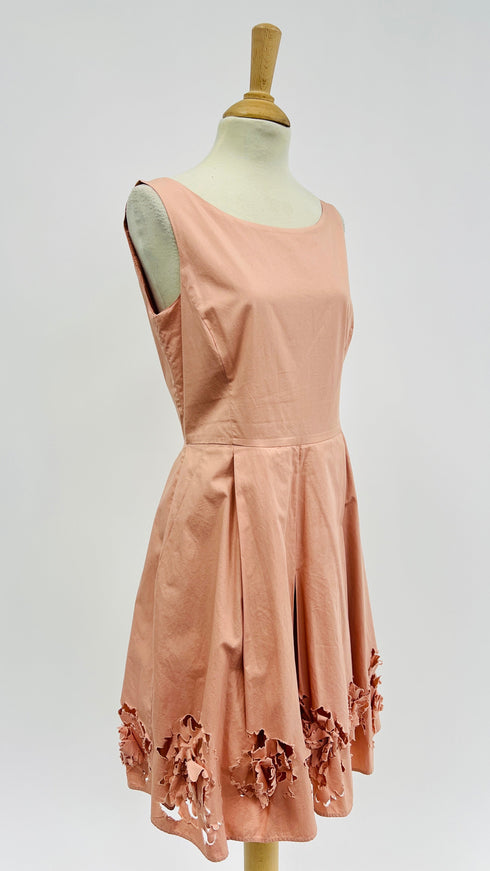 Abito midi rose lasercut