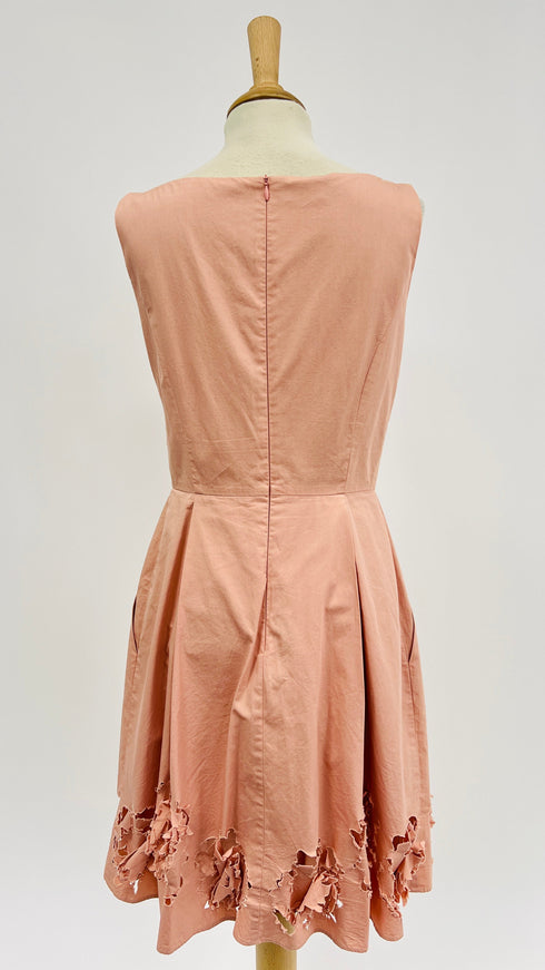 Abito midi rose lasercut