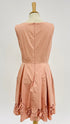 Abito midi rose lasercut