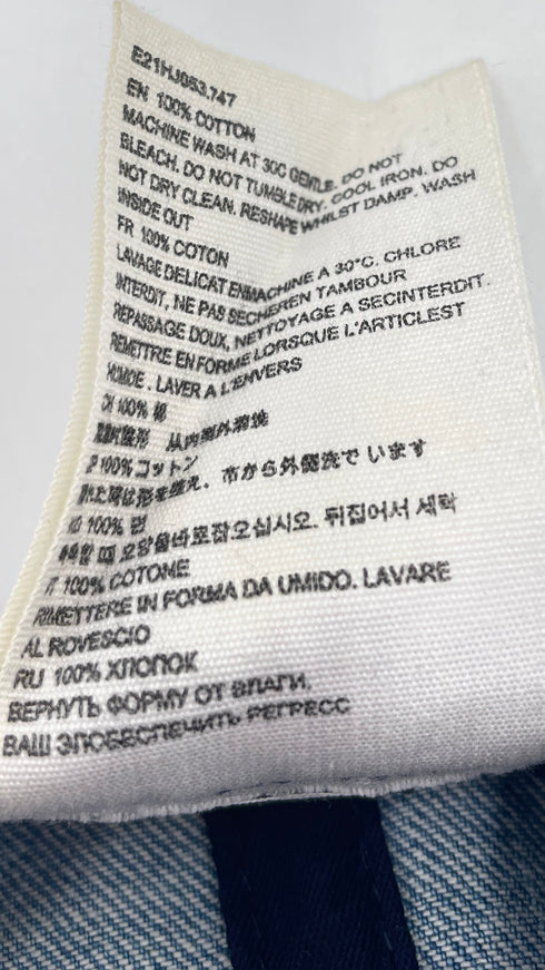 Berretto in denim logato