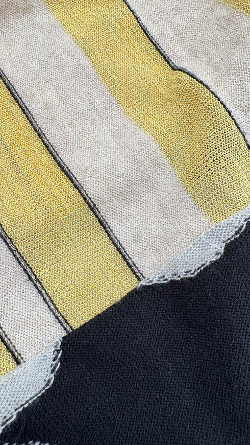 Smanicato in maglia multi-pattern