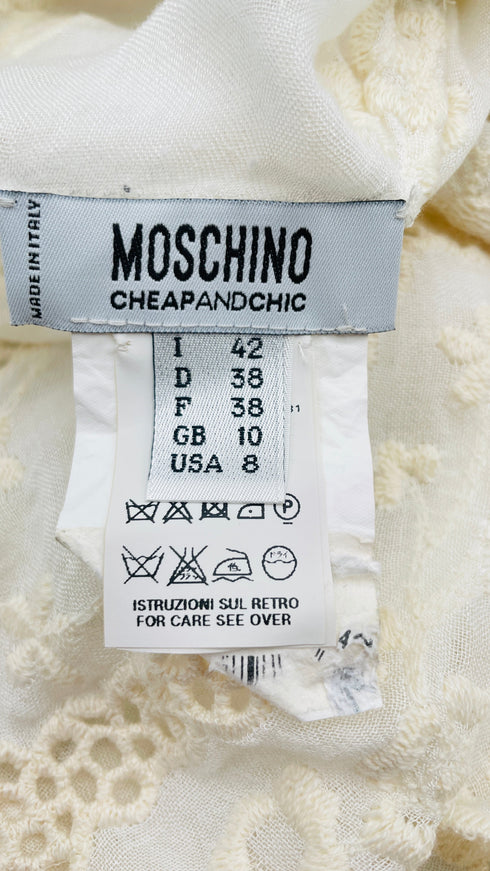 Blusa ricami in pizzo