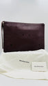 Cluch in pelle burgundy